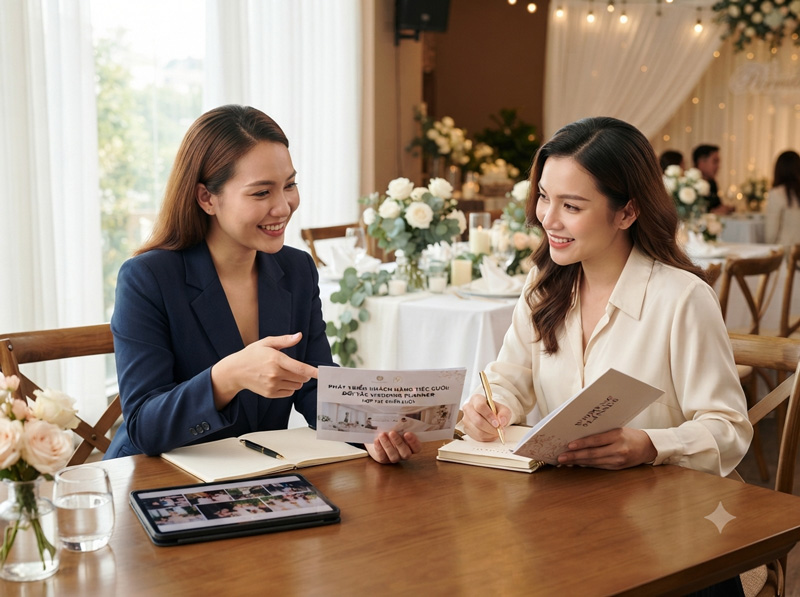 Phát triển khách hàng tiệc cưới qua đối tác wedding planner